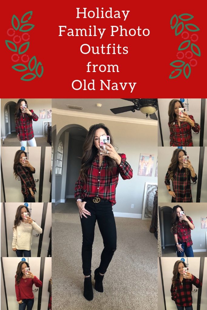 Holiday Family Photo Outfits for the whole family from Old Navy