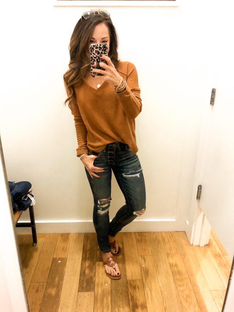 American Eagle Fall Denim try on - Everyday Holly