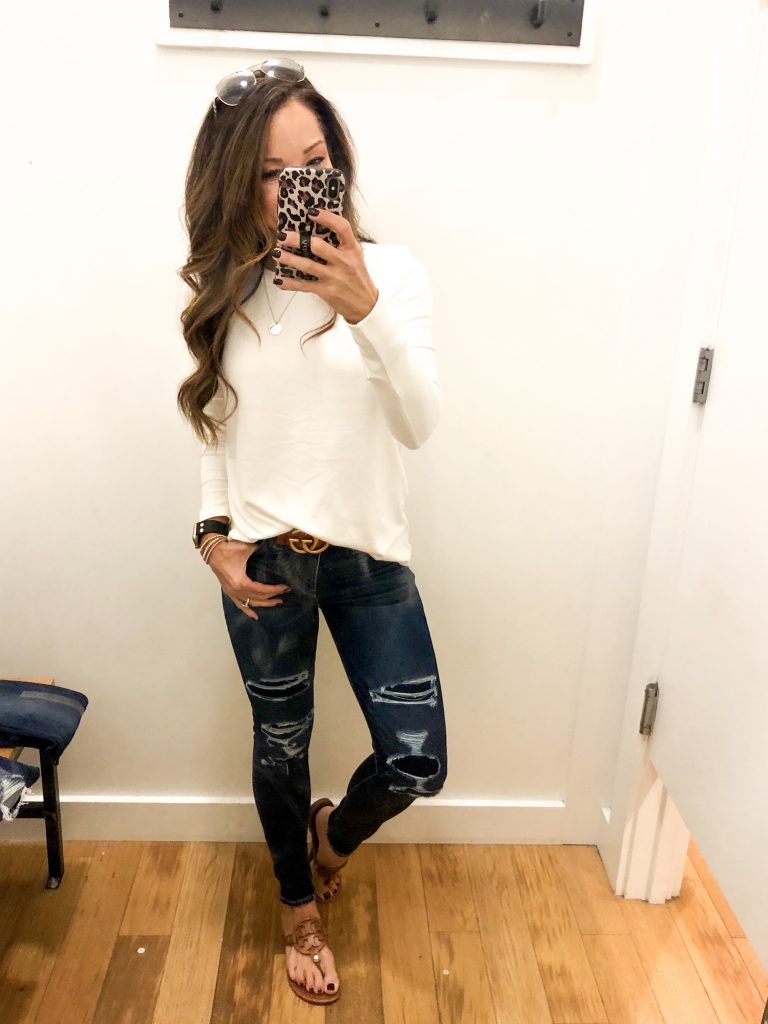 American Eagle Fall Denim try on - Everyday Holly 