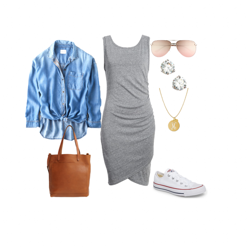 casual dress outfit ideas capsule wardrobe Everyday Holly 