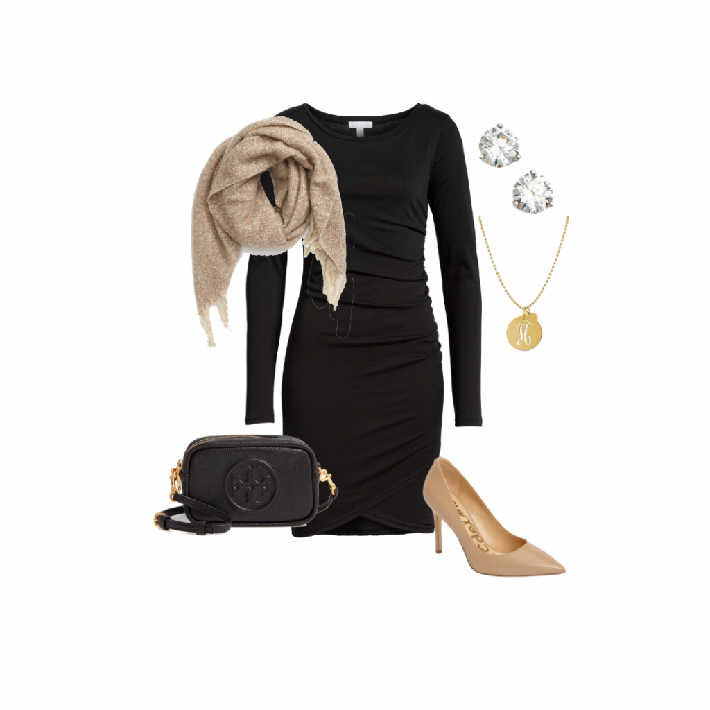 Black Dress LBD outfit ideas capsule wardrobe Everyday Holly 