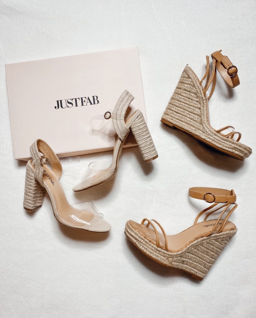 Just Fab summer espadrille wedges.