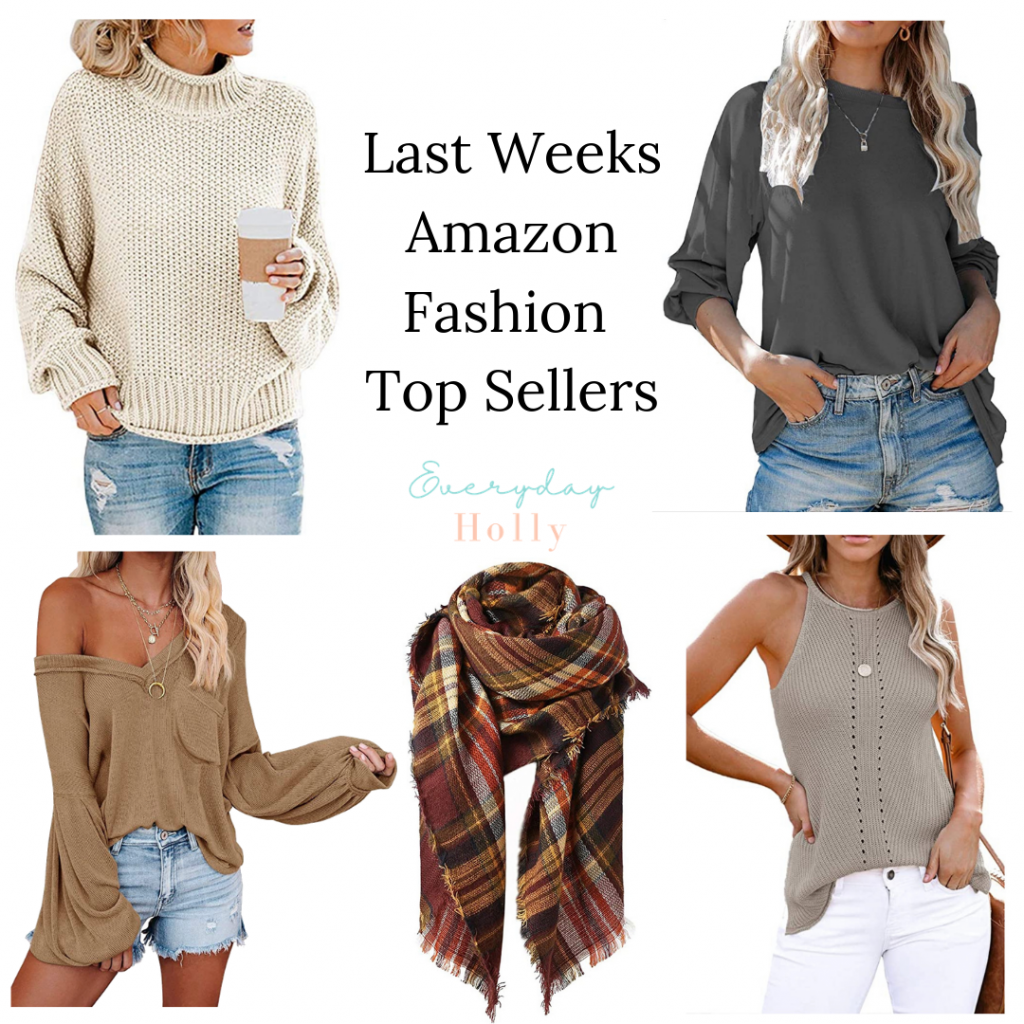 Amazon fall tops and sweaters - best sellers from last week 