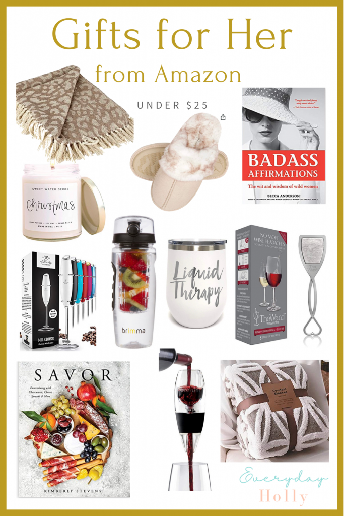 Gift guides for her under $25, Amazing Gift guide for her, gifts for mom, gifts for friends, gifts for girlfriends, affordable gifts, gift ideas for her 