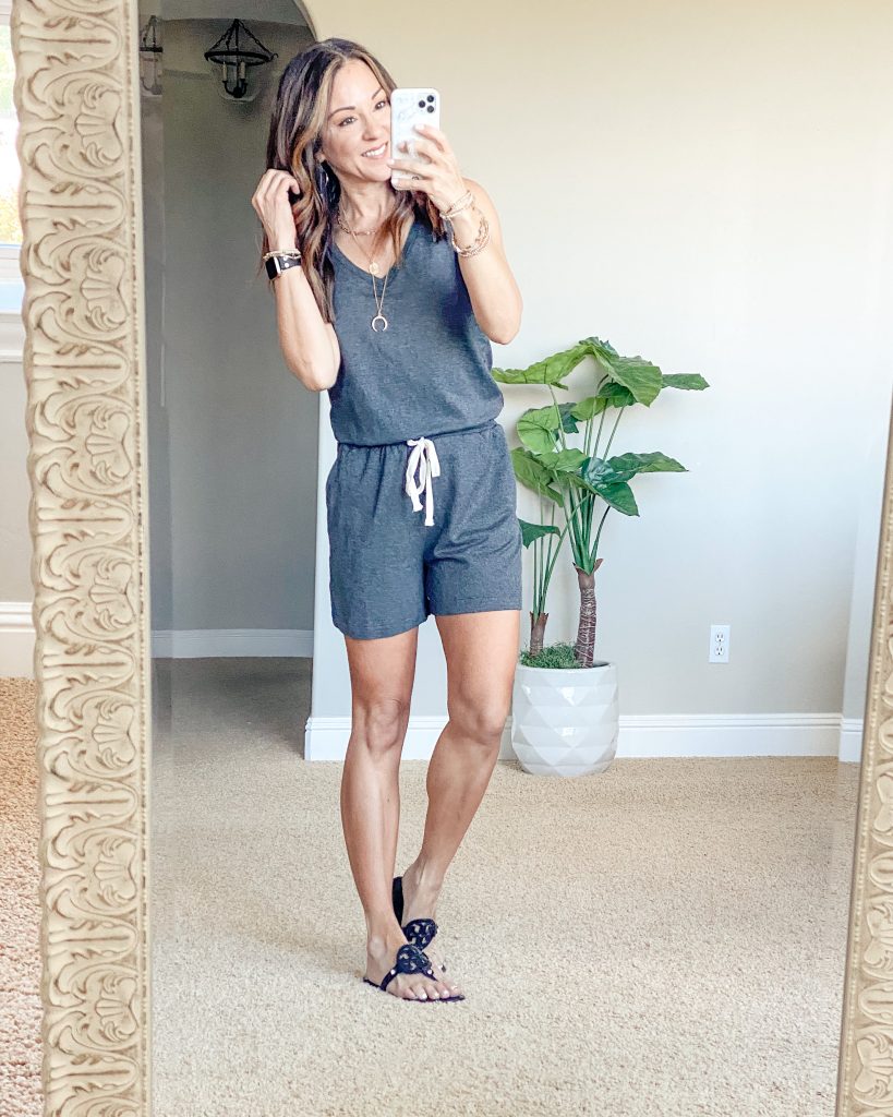 summer outfit // easy outfit // romper // amazon style 