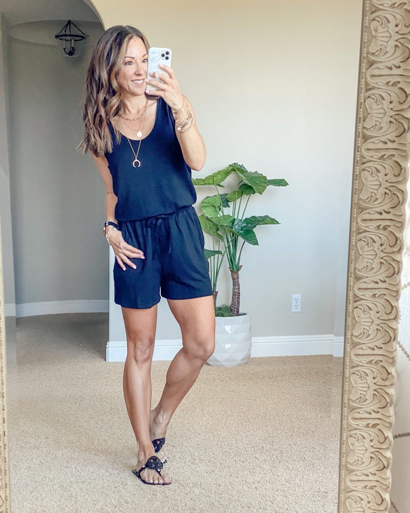 casual summer outfit // summer style // romper // everyday style 