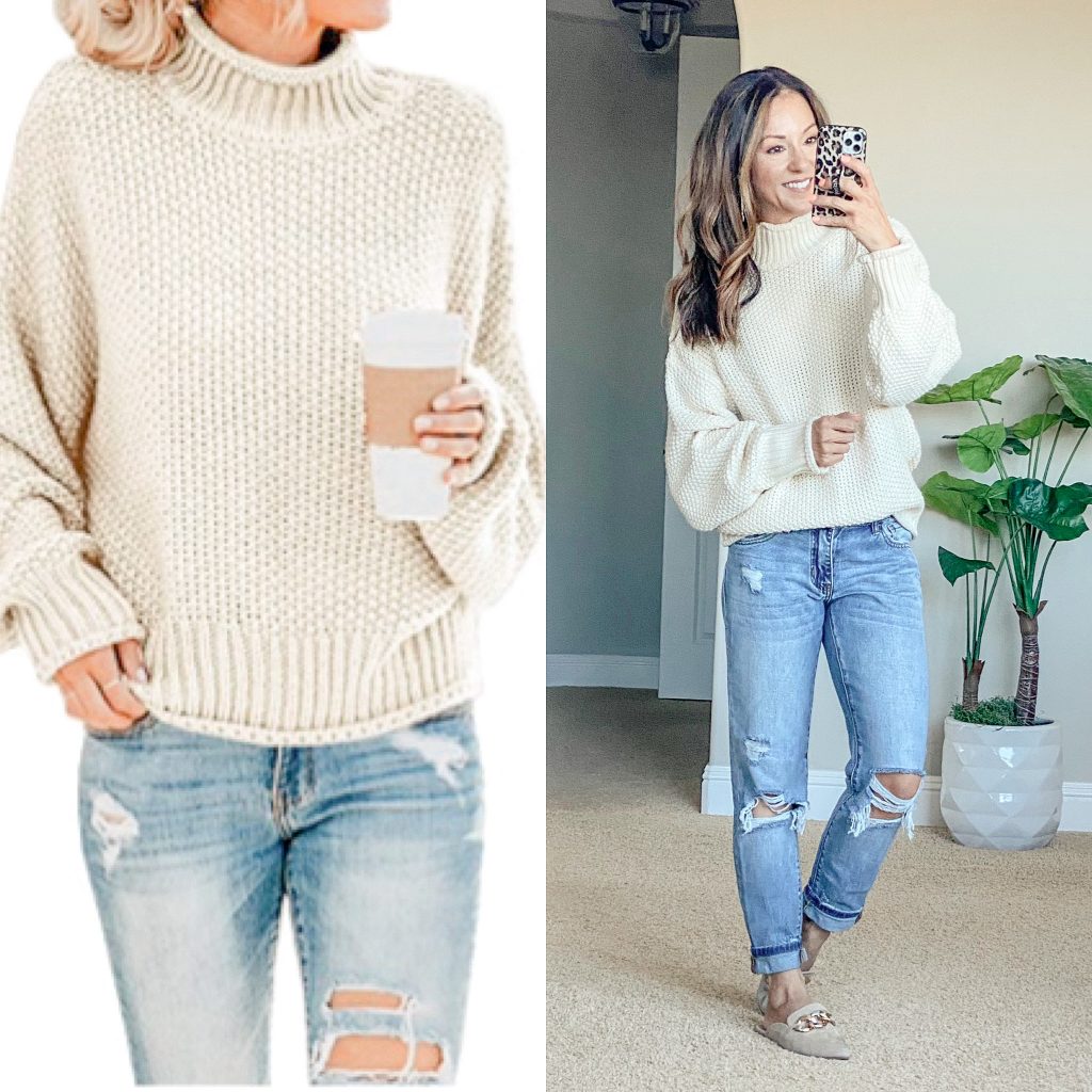 cozy sweater // affordable sweater