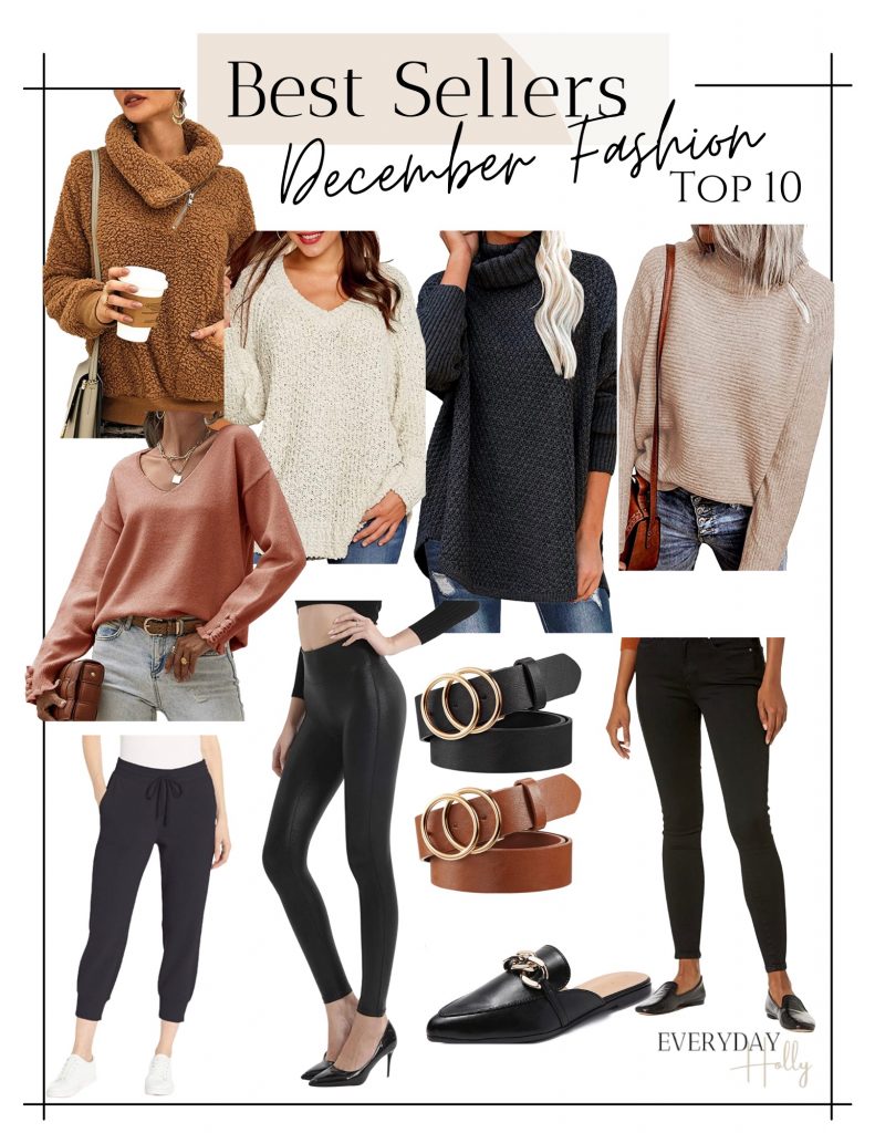 Affordable Winter Fashion That You Need in Your Life From Amazon
 outfits • winter fashion • sweaters • amazon finds • black skinny jeans • chain mules • joggers • petite fashion • Sherpa • casual style • everyday outfits