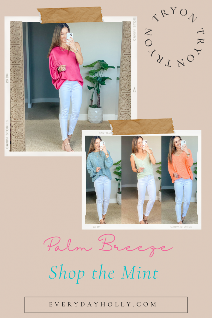 Spring outfit idea with Shop the mint Palm Breeze 